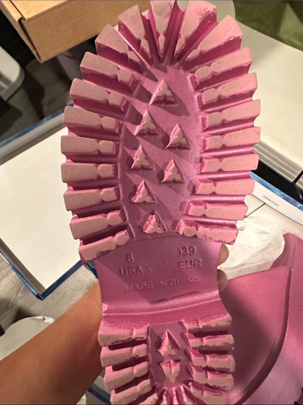 Free People Hot Pink Platform Clog Slides - Picture 2 of 3